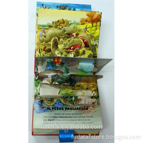 FDT custom children perfect binding board book pop up book